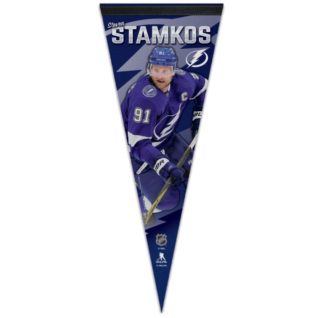 Banderín premium de Tampa Bay Lightning de 12" x 30" de Steven Stamkos