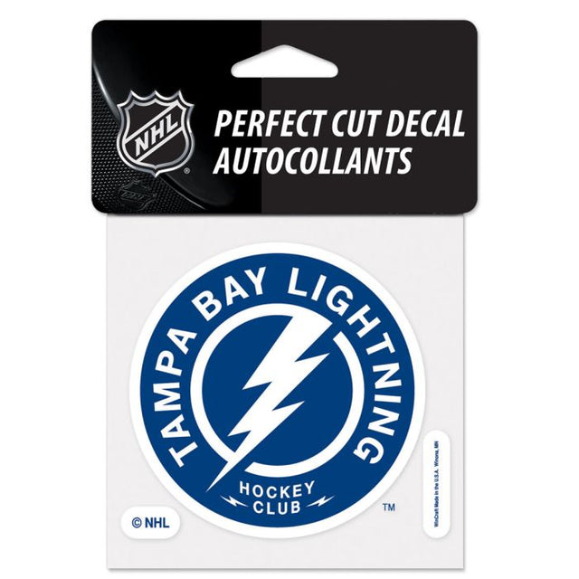 Tampa Bay Lightning Round Perfect Cut Color Decal 4" x 4"