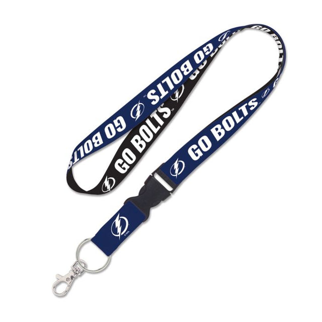 Tampa Bay Lightning SLOGAN Lanyard w/detachable buckle 1"