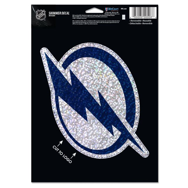 Calcomanías brillantes de Tampa Bay Lightning de 5" x 7"