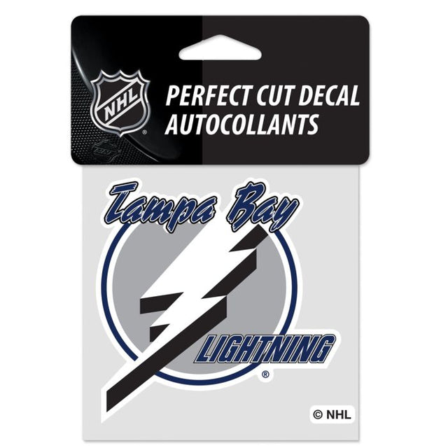 Calcomanía de edición especial de Tampa Bay Lightning con corte perfecto en color, 4" x 4"