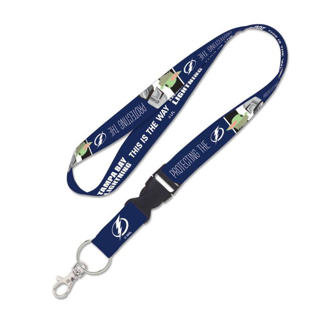 Tampa Bay Lightning / Star Wars Mandalorian Lanyard w/detachable buckle 1"