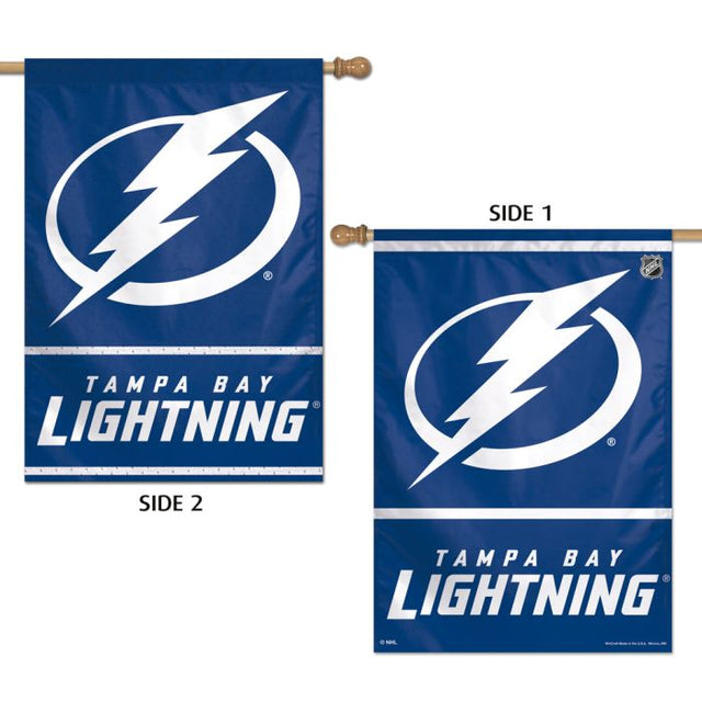 Bandera vertical de Tampa Bay Lightning de 2 lados, 28" x 40"