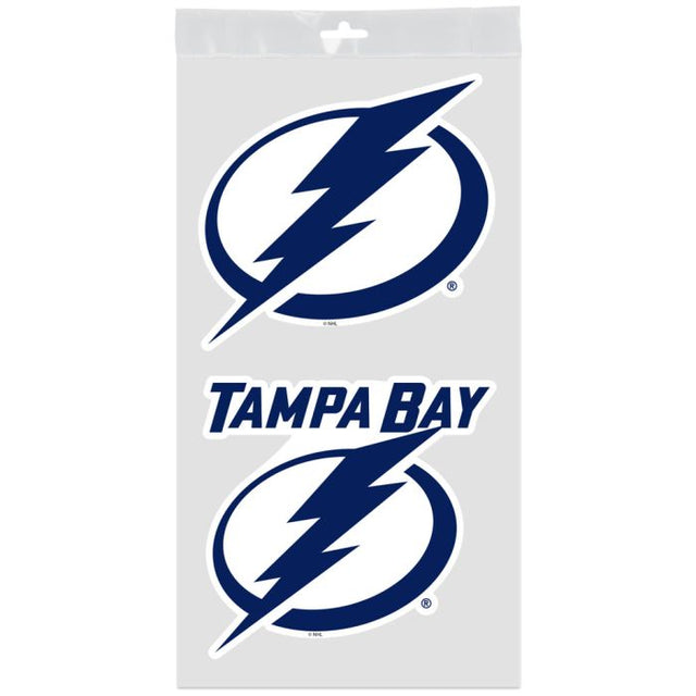 Calcomanías para ventanas de Tampa Bay Lightning de 4" x 7"