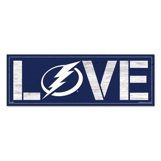 Tampa Bay Lightning Wood Sign 8"x23" 1/4" thick