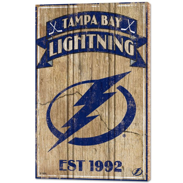 Tampa Bay Lightning Wood Signs - 1/2" thick 15" x 24"