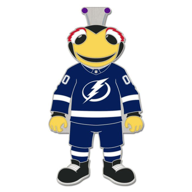 Tarjeta de joyería con pin esmaltado de colección de la mascota del Tampa Bay Lightning