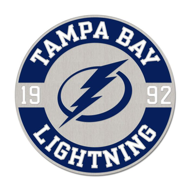 Tarjeta de joyería con pin esmaltado de colección de Tampa Bay Lightning