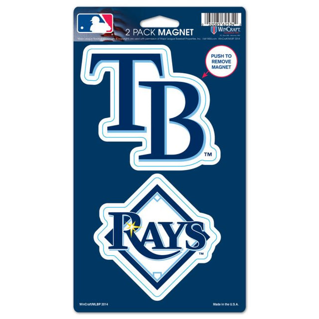 Tampa Bay Rays 2 Pack Magnets 5" x 9"