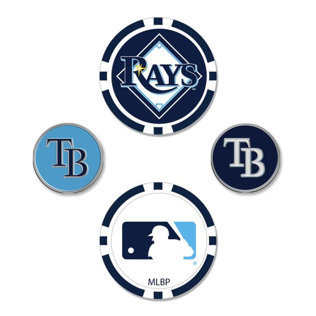 Juego de cuatro marcadores de pelota de los Tampa Bay Rays