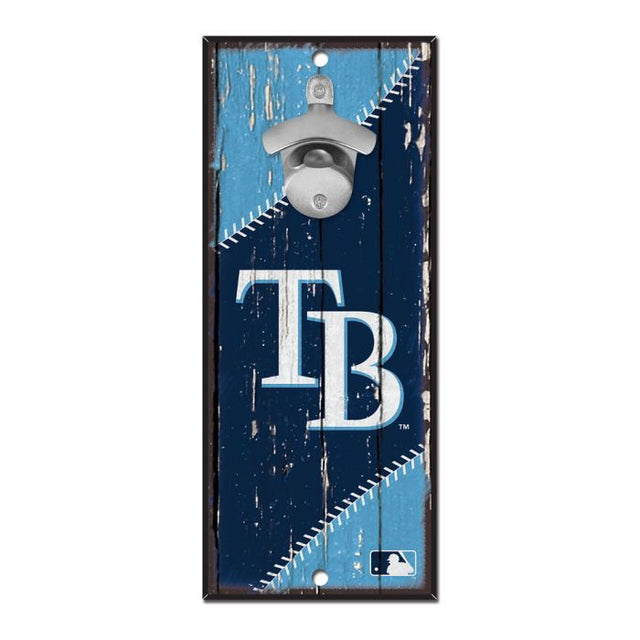 Tampa Bay Rays Bottle Opener Sign 5x11