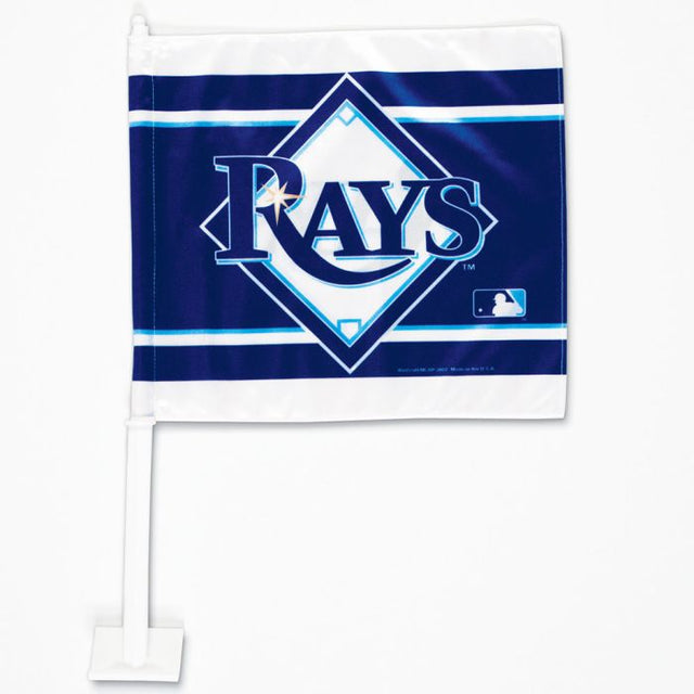 Bandera para auto de los Tampa Bay Rays de 11,75" x 14"