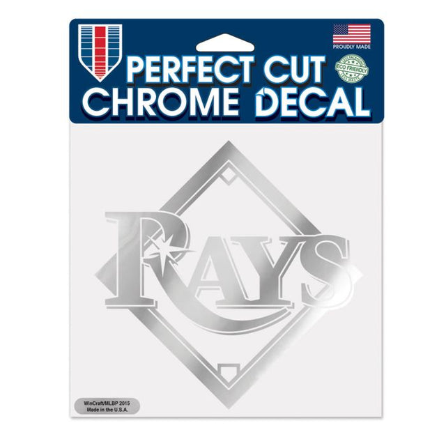 Tampa Bay Rays Chrome Perfect Cut Decal 6" x 6"