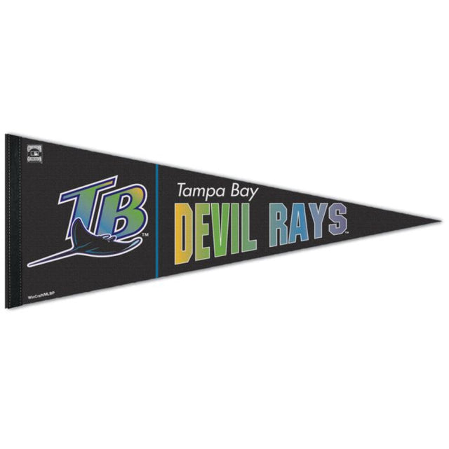 Banderín premium de los Tampa Bay Rays/Cooperstown de 12" x 30"