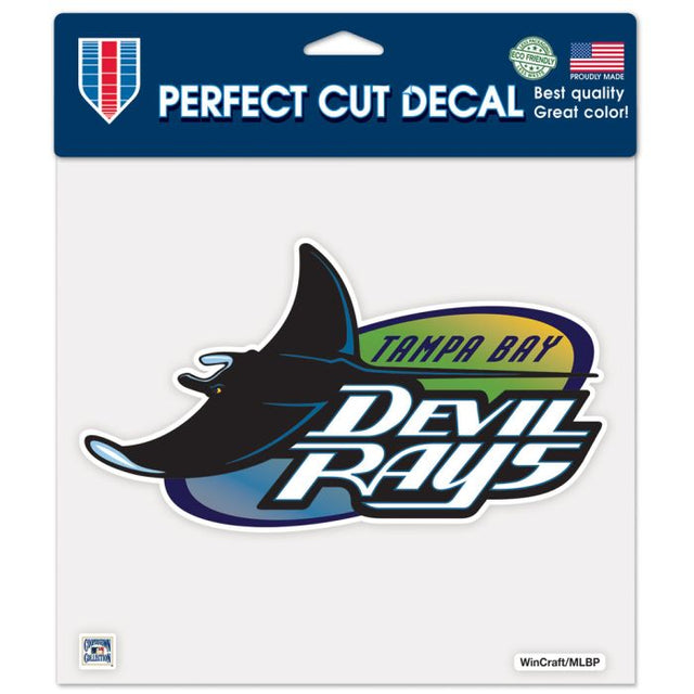 Tampa Bay Rays / Cooperstown cooperstown Perfect Cut Color Decal 8" x 8"