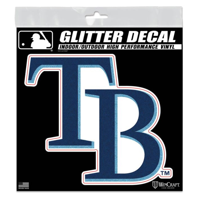 Tampa Bay Rays Decal Glitter 6" x 6"