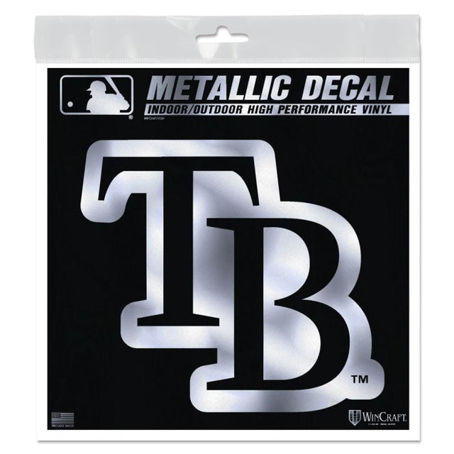 Tampa Bay Rays Decal Metallic 6" x 6"