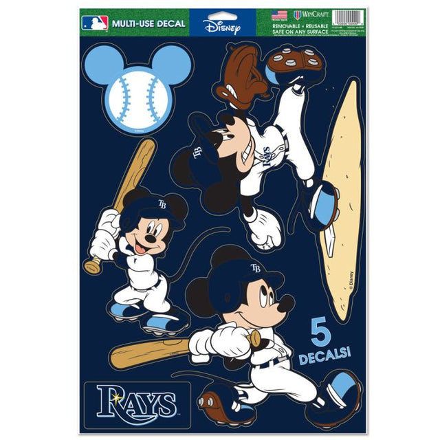 Calcomanía multiusos de Mickey Mouse de Tampa Bay Rays y Disney, 11" x 17"