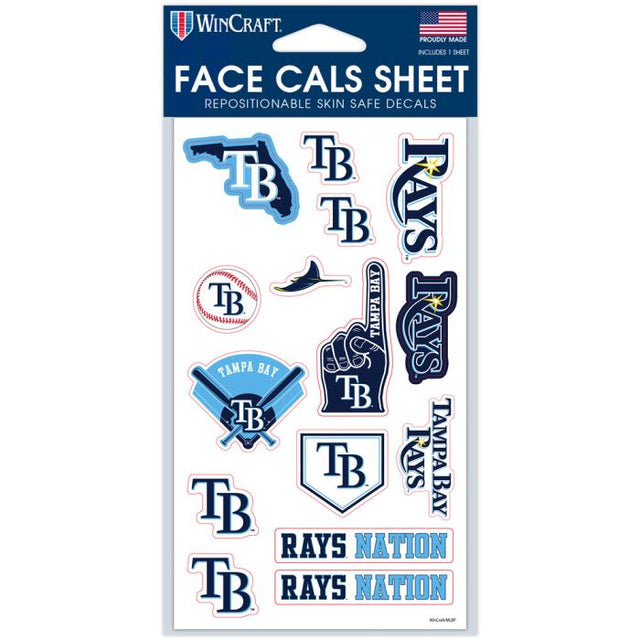 Tampa Bay Rays Face Cals 4" x 7"