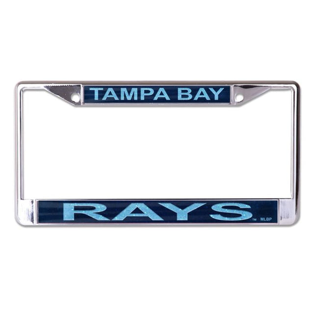 Tampa Bay Rays GLITTER Lic Plt Frame S/L Printed