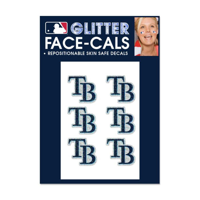 Tampa Bay Rays Glitter Tattoo 6 Pack