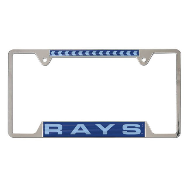 Tampa Bay Rays Inlaid Metal Lic Plt Frame 4 tab