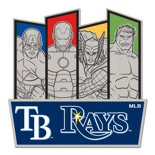 Tarjeta de joyería con pin de colección de MARVEL de Tampa Bay Rays/Marvel (c) 2021