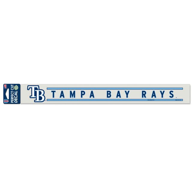 Calcomanías de corte perfecto de los Tampa Bay Rays de 2" x 17"