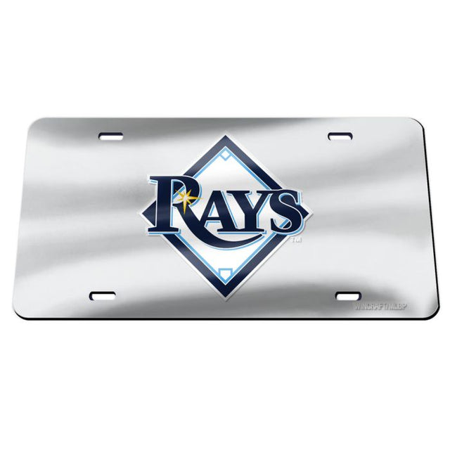 Matrícula especial acrílica color PLATA de los Tampa Bay Rays