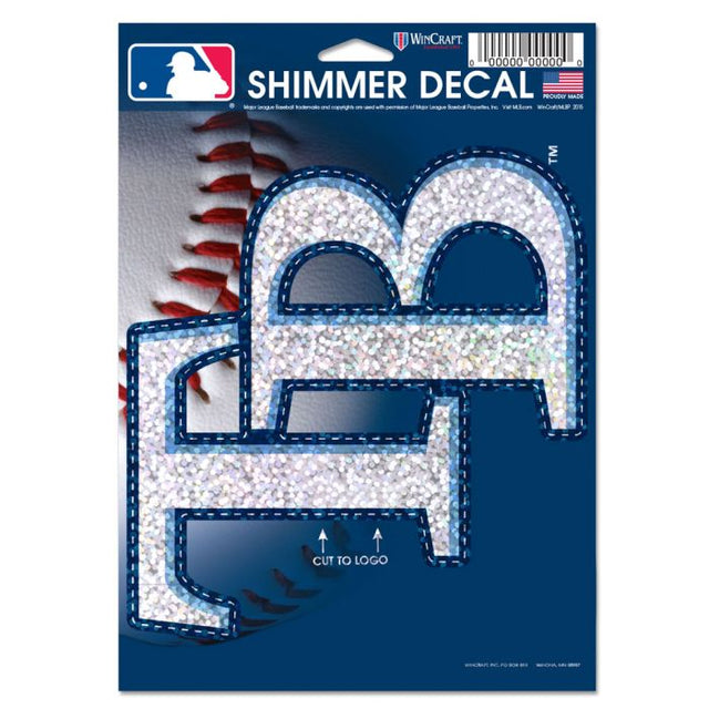 Tampa Bay Rays Shimmer Decals 5" x 7"