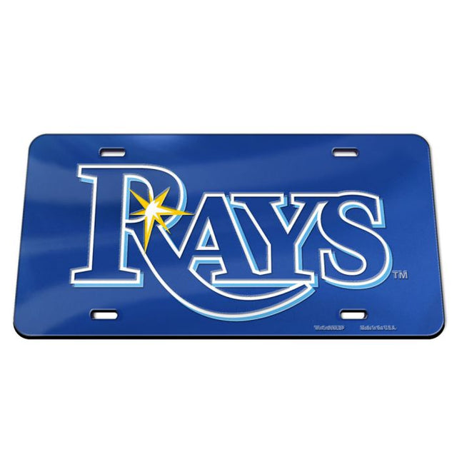 Matrícula acrílica especial de los Tampa Bay Rays