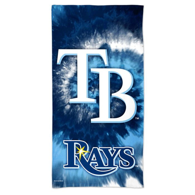 Toalla de playa TDYE Spectra de los Tampa Bay Rays de 30" x 60"