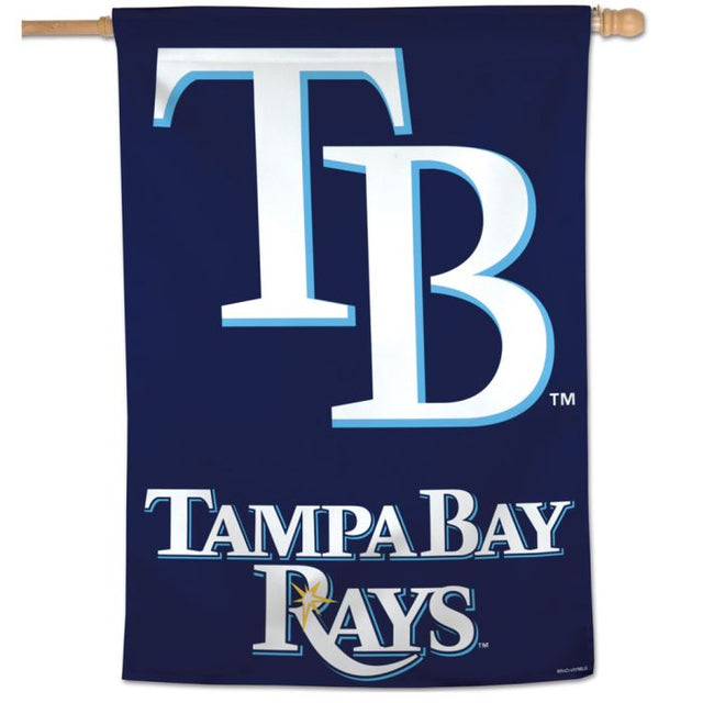 Bandera vertical de los Tampa Bay Rays de 28" x 40"