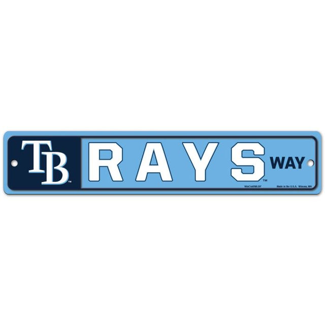 Letrero de calle/zona de los Tampa Bay Rays Way de 3,75" x 19"