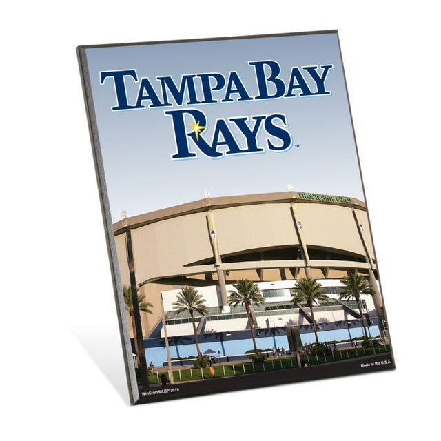 Letrero de madera de los Tampa Bay Rays de 8" x 10"