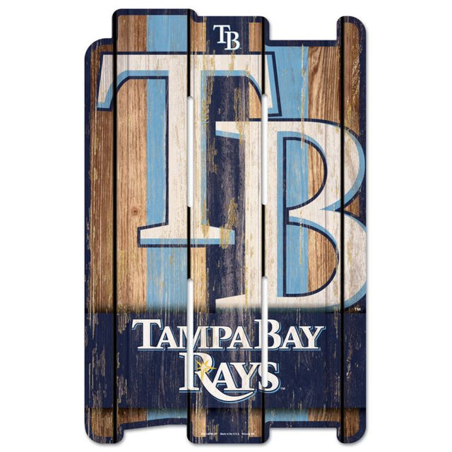 Letrero de madera para cerca de los Tampa Bay Rays