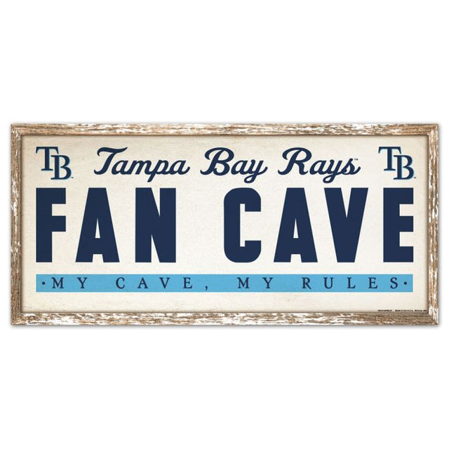 Tampa Bay Rays Wood Sign 8" x 17"