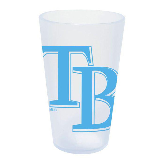 Vaso de pinta de silicona de 16 oz con forma de carámbano de los Tampa Bay Rays