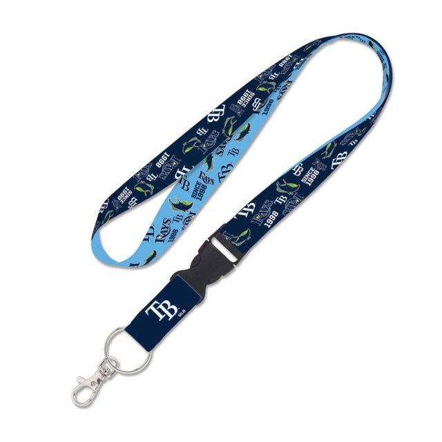 Tampa Bay Rays scatter Lanyard w/detachable buckle 1"