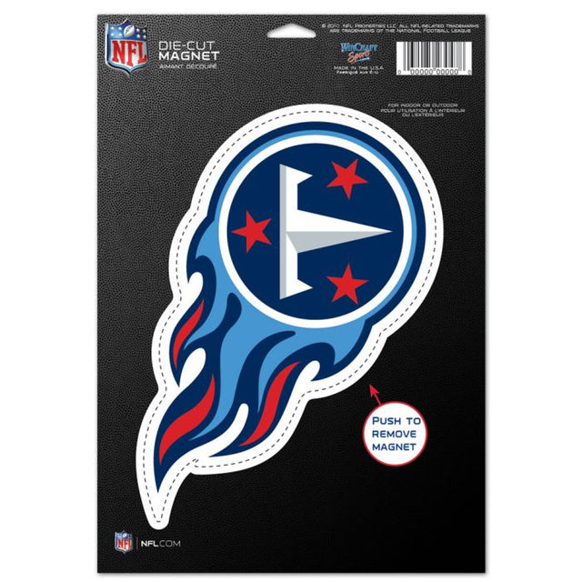 Tennessee Titans Die Cut Logo Magnet 6.25" x 9"