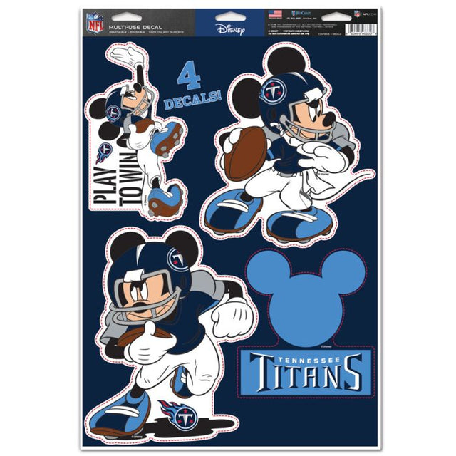 Tennessee Titans / Disney Mickey Mouse Multi-Use Decal 11" x 17"