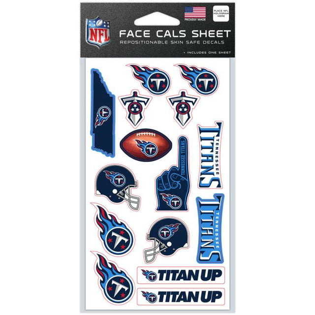 Tennessee Titans Face Cals 4" x 7"