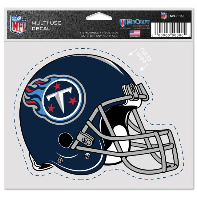 Tennessee Titans Helmet Multi-Use Decal -Clear Bckrgd 5" x 6"