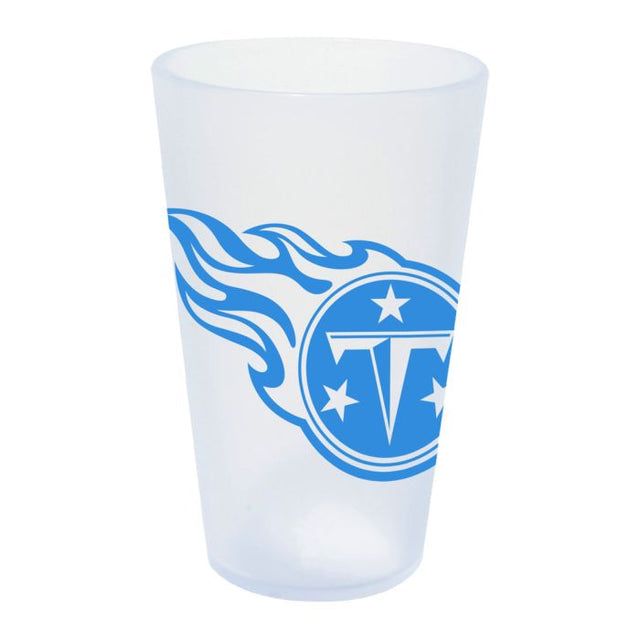 Vaso de pinta de silicona de 16 oz con forma de carámbano de Tennessee Titans