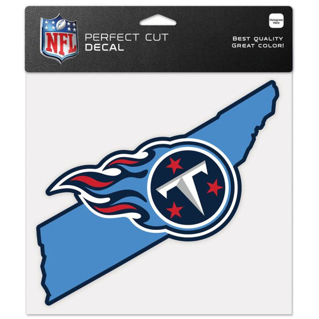 Tennessee Titans State Shaped Perfect Cut Color Decal 8" x 8"