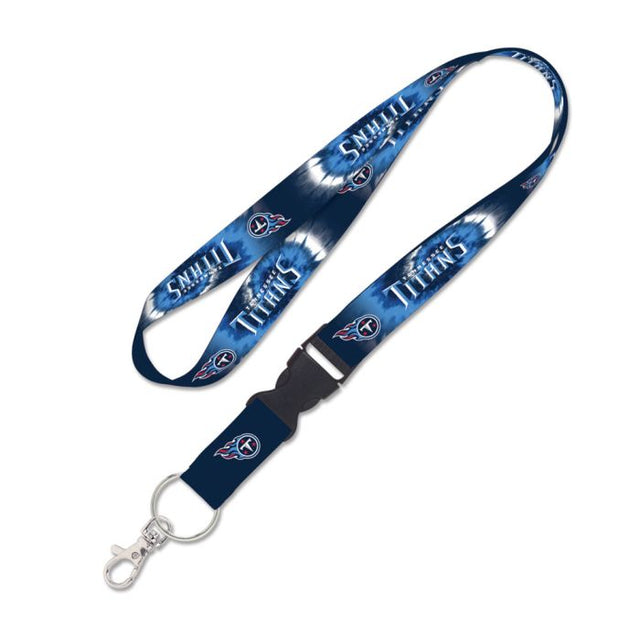 Tennessee Titans Tie Dye Lanyard w/detachable buckle 1"