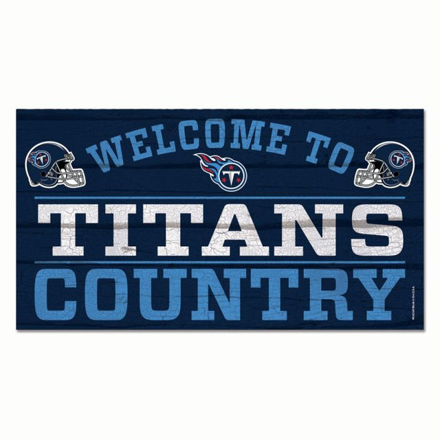 Tennessee Titans Wood Sign 13"x24" 1/4" thick