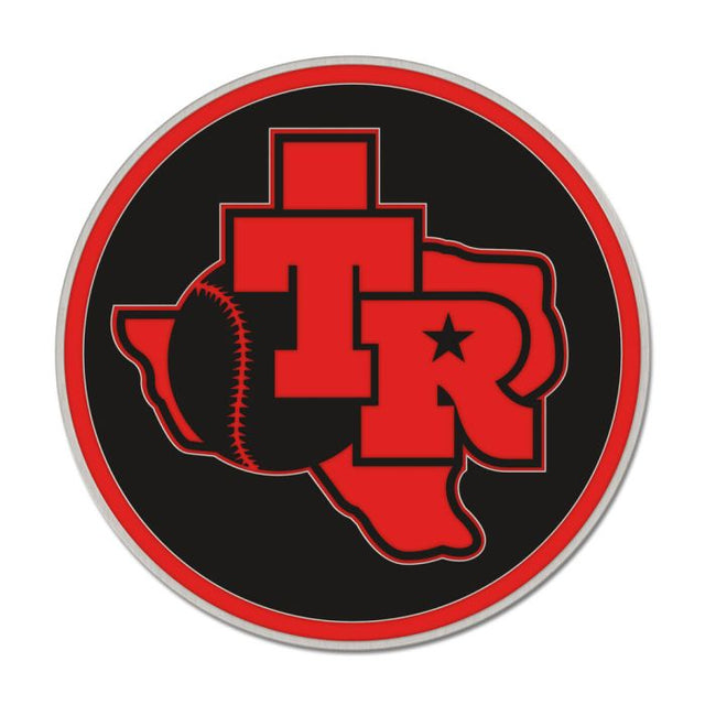 Texas Rangers Black / Orange Collector Enamel Pin Jewelry Card