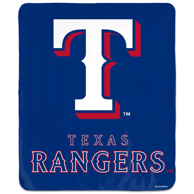 Manta de los Texas Rangers: imagen ganadora, 50 x 60 pulgadas