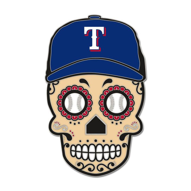 Tarjeta de joyería con pin esmaltado de colección de los Texas Rangers